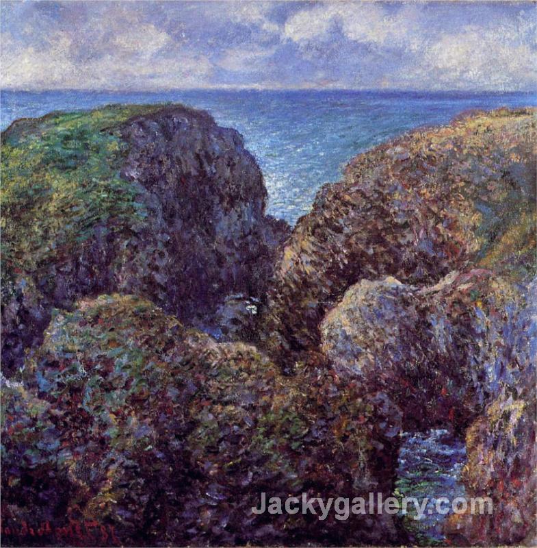 Group of Rocks at Port-Goulphar by Claude Monet paintings reproduction